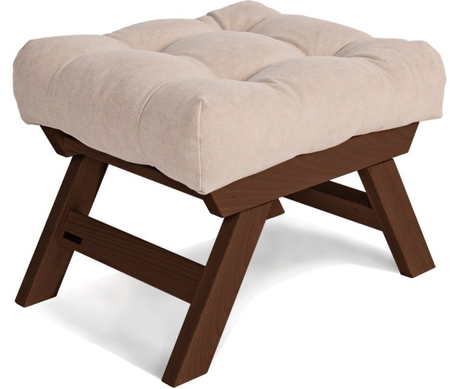 Taburet BREEZIO 03 55 cm z masivu/krémový