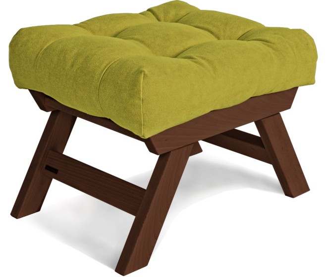 Taburet BREEZIO 03 55 cm z masivu/zelený