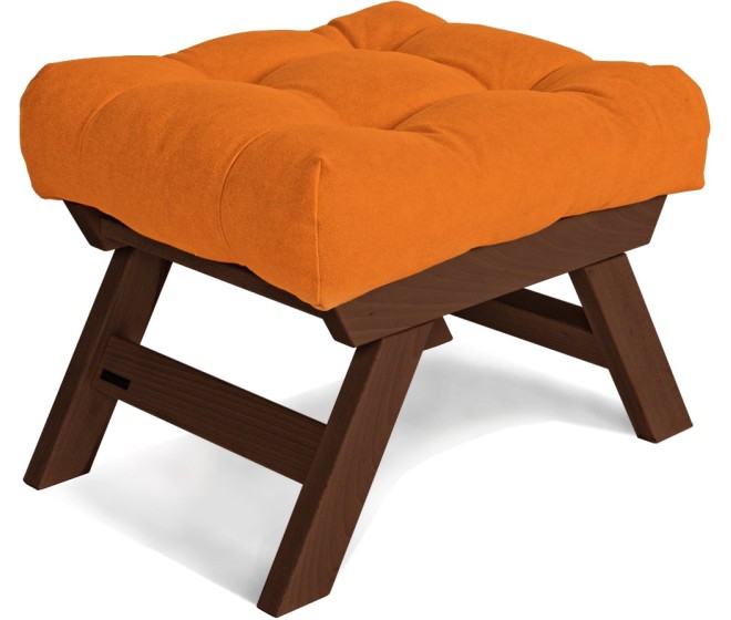 Taburet BREEZIO 03 55 cm z masivu/oranžový