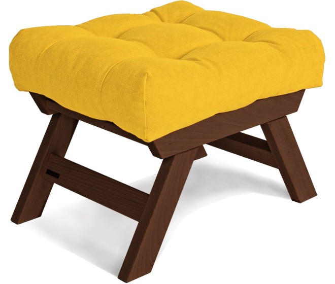 Taburet BREEZIO 03 55 cm z masivu/žlutý