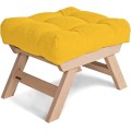 Taburet BREEZIO 02 55 cm z masivu/žlutý