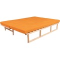 Rozkládací pohovka LE MAR 01 201 cm z masivu/oranžová