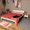 Dvoulůžková postel LOFT 01 160x200 z masivu