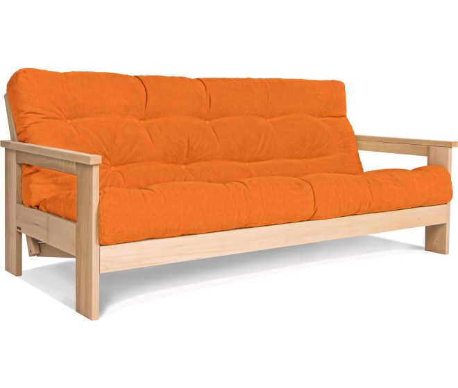 Rozkládací pohovka MEXICO 01 210 cm z masivu/oranžová