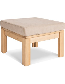 Taburet MEXICO 02 51 cm z masivu/krémový