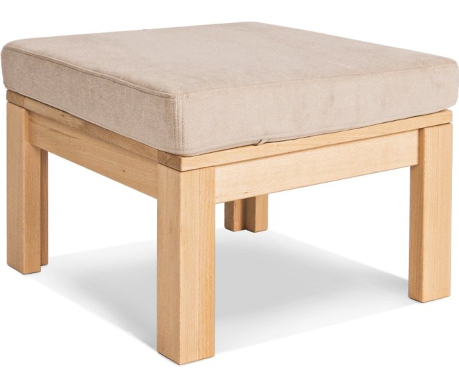 Taburet MEXICO 01 51 cm z masivu/krémový