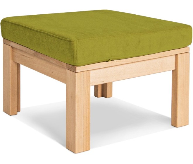 Taburet MEXICO 01 51 cm z masivu/zelený