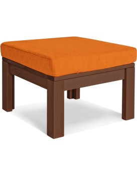 Taburet MEXICO 03 51 cm z masivu/oranžový