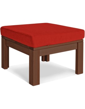 Taburet MEXICO 03 51 cm z masivu/červený