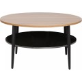 Konferenční stolek Ella 80 cm dubový/černý