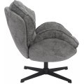 Otočné designové křeslo Betty šedé