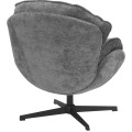 Otočné designové křeslo Betty šedé