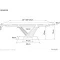 Rozkládací jídelní stůl Genesis 180/240 cm bílý/dub přírodní