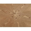 Kulatý jídelní stůl Angel 100 cm dub přírodní/černý