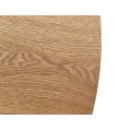 Kulatý jídelní stůl Angel 120 cm dub přírodní/černý