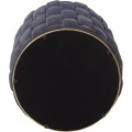 Taburet Tiara Velvet s úložným prostorem šedý/zlatý