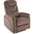 Elektrické polohovací křeslo KRONOS Velvet cappuccino