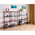 Regál Lex A 50 cm dub přírodní/černý