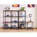 Regál Lex A 100 cm dub přírodní/černý