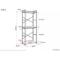 Otevřená šatní skříň Rin 01 200 cm černá