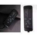 Elektrické polohovací křeslo Pegaz Velvet s masáží zelené