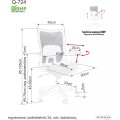 Kancelářská židle Spinor šedá