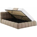 Dvoulůžková postel Parma Bluvel 140x200 tmavě béžová