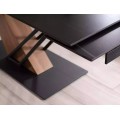 Rozkládací jídelní stůl Genesis 160/220 cm černý mramor/jasan