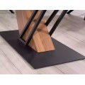 Rozkládací jídelní stůl Genesis 160/220 cm černý mramor/jasan