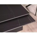 Rozkládací jídelní stůl Genesis 160/220 cm černý mramor/jasan