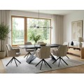 Jídelní rozkládací stůl Westin 160/240 cm keramika černý/černý mramor