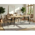 Rozkládací jídelní stůl Fresno 150/210 cm dub přírodní/černý