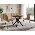 Jídelní stůl Talia II 90 cm ořech/černý