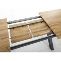 Jídelní rozkládací stůl Xaviero 160/240 cm dub artisan/černý