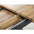 Jídelní rozkládací stůl Xaviero 160/240 cm dub artisan/černý