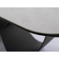 Rozkládací jídelní stůl Infinity 160/240 cm bílý mramor/černý