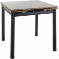 Rozkládací jídelní stůl Franklin 80/131 cm vintage ořech/černý mat