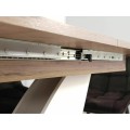 Rozkládací jídelní stůl Vidar 140/180 cm dub craft/krémový