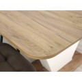 Rozkládací jídelní stůl Vidar 140/180 cm dub craft/krémový