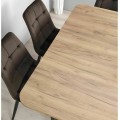 Rozkládací jídelní stůl Vidar 140/180 cm dub craft/krémový