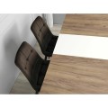 Rozkládací jídelní stůl Vidar 140/180 cm dub craft/krémový