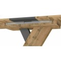 Rozkládací jídelní stůl Exel 140/180 cm dub artisan/antracit
