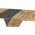 Rozkládací jídelní stůl Exel 140/180 cm dub artisan/antracit