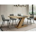 Rozkládací jídelní stůl Exel 140/180 cm dub artisan/antracit