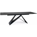 Jídelní rozkládací stůl Westin 160/240 cm keramika černý/černý mramor