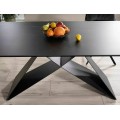 Jídelní rozkládací stůl Westin 160/240 cm keramika černý/černý mramor