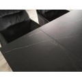 Jídelní rozkládací stůl Westin 160/240 cm keramika černý/černý mramor