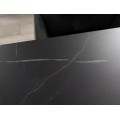 Jídelní rozkládací stůl Westin 160/240 cm keramika černý/černý mramor