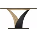Jídelní rozkládací stůl Vento 120/160 cm dub Artisan/černý