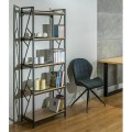Regál Tablo 05 180 cm dub přírodní/černý